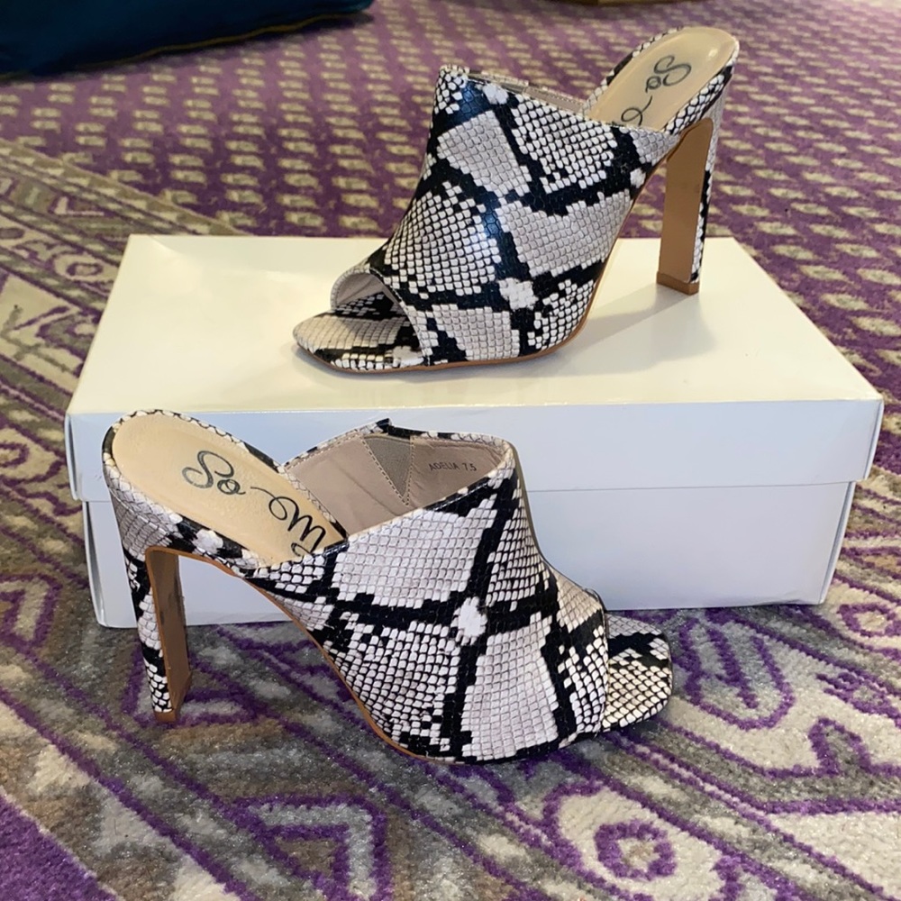 Snake Print Sandal Heels!!!!! ✨
